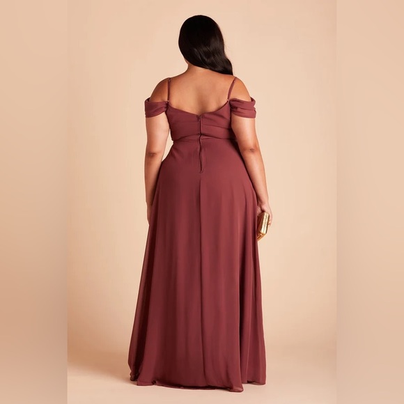 Birdy Grey DEVIN CONVERTIBLE DRESS CHIFFON ROSEWOOD CURVE 1X NEW NWT BRIDESMAID - Picture 2 of 5